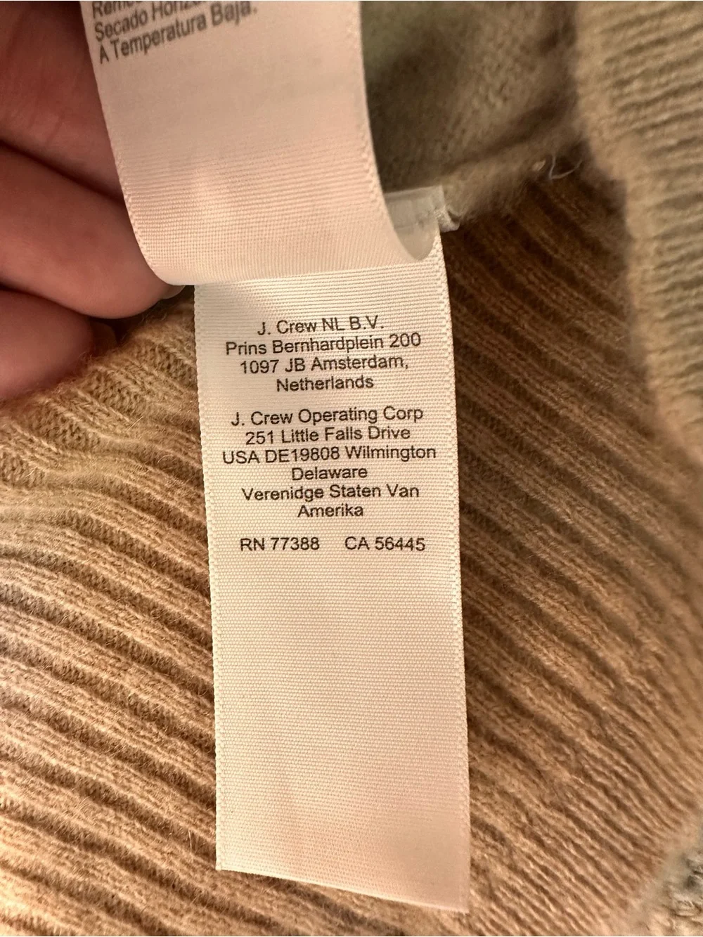 J.CREW 100% Cashmere Knit Cropped Crewneck Sweater Taupe M Minimalist Chic Cozy